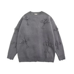 High Street – Pullover mit Quasten und Kreuzmuster