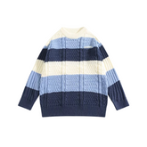 Stitching stripes trendy fashion"Sweater