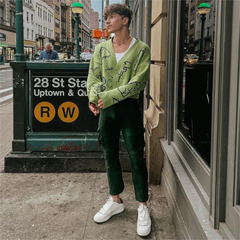 Cárdigan con estampado de dinosaurio