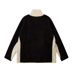 Jacke mit Schmetterlingsmuster in Kontrastfarbe