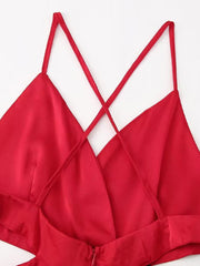 Hollow Strap Holiday Party Sexy Dress