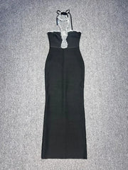 Strapless Luxury Diamond tight Long Bandage Dress