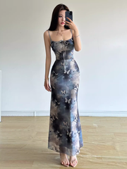 Damen Retro-Hose mit Schmetterlings-Print