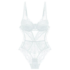 Transparent Hollow Out Push Up One Piece Lingerie