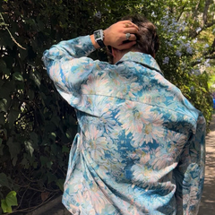 Chaqueta vaquera con flores