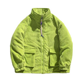 Einfarbiger Cordmantel