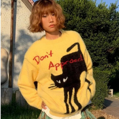 Süßer lustiger Katzenpullover