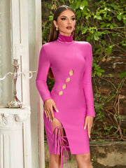 Long Sleeve Women Midi Bandage Dresses