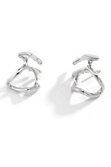 Alloy Irregular Drop - Shaped Dangle Earrings - Gold