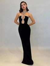 Strapless Luxury Diamond tight Long Bandage Dress