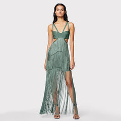 Fringe Party Street Women's Dress Banquet Bandage Dress