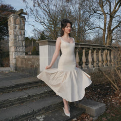 Spaghetti Strap Elegant Hem Dress