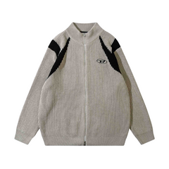 Strickjacke mit Farbblockierung