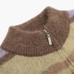 Lockere Strickjacke in Bonbonfarbe