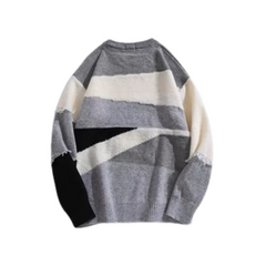 Suéter de patchwork de moda