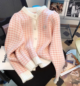 Women's knitted cardigan coat sweater