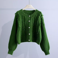 Women's twist sweater jacket