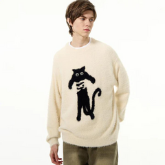Street Abstract Caught Cat Sweater