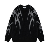 High Street Devil Pattern Jacquard Sweater