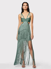 Fringe Party Street Women's Dress Banquet Bandage Dress
