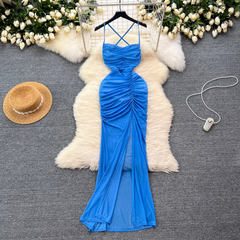 Blaues Sommerkleid