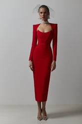 Beauty Sexy Temperament Simple Bandage Dress Long Dress