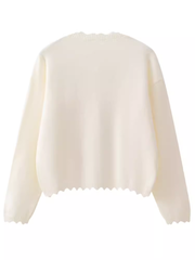 Chaqueta de punto tipo jersey para mujer