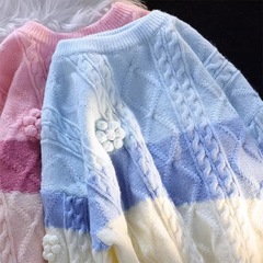 Paar Strickpullover Damen schicker hochwertiger Twist Pullover