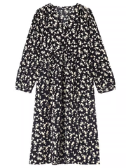 Langes Maxikleid mit Blumenmuster