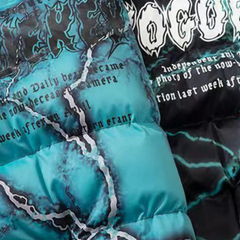 Abrigo con estampado de grafiti Dark Lightning