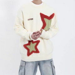 Suéter con diseño de pentagrama