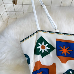 Ölgemälde Graffiti Druck Sommer hochwertige lose ärmellose A-Linie Kleid