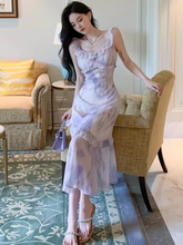 Sommerliches Rüschen-Hosenträgerkleid