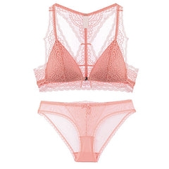 2-teiliges Spitzen-Dessous mit Frontverschluss