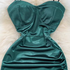 Plissiertes, figurbetontes Kleid für Damen