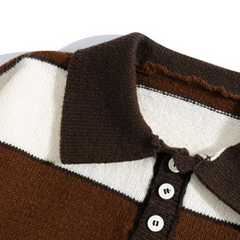 Lässiger Streifenpullover