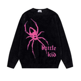 High Street Spider Jacquard Fleece Sweater