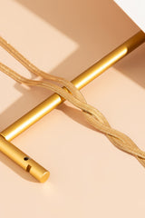 Alloy Twisted Knotted Chain Long Necklace