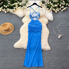 Blaues Sommerkleid