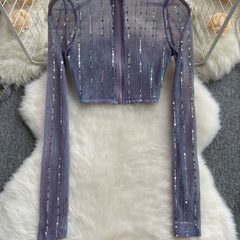 unique chic long sleeve blouses