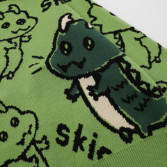 Niedlicher Pullover mit kindlichem Gekritzel-Dinosaurier
