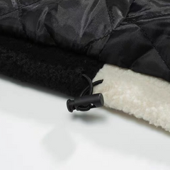 Sherpa-Mantel im Patchwork-Stil