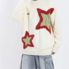 Suéter con diseño de pentagrama