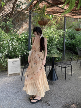 Damen Sommerkleid aus Retro-Blumenspitze