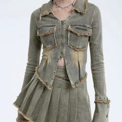 Verspielte Jeansjacke