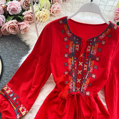 Vestido de playa bohemio para mujer