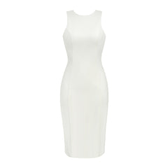 Elegant Pure White Hip Nightclub Party Dress