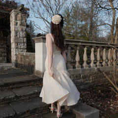 Spaghetti Strap Elegant Hem Dress