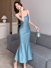 Kleid mit Spaghettiträgern