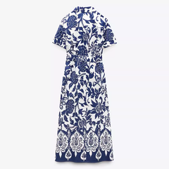 Kleid mit Vintage-Print